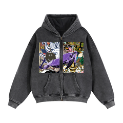Zip-Through Boxy Fleece Hoodie