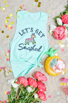 My Final Fiesta | Let's Get Smashed - Mexico Theme Muscle Tanks